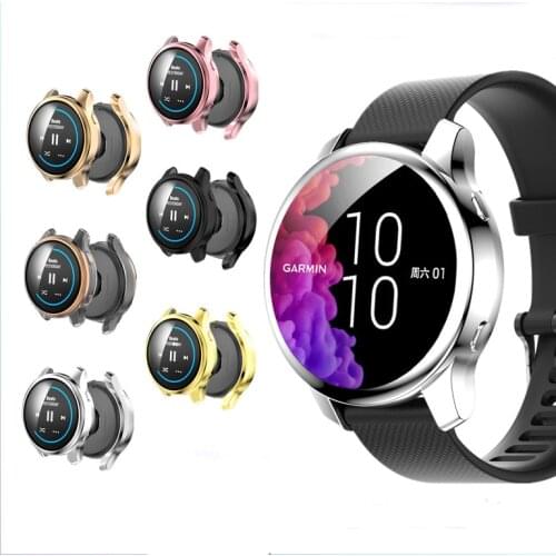 TPU Soft Screen Glass Protector Case Shell Frame For Garmin Venu 2/2S 40mm 45mm Watch Protective Bumper Venu2 Cover Accessories