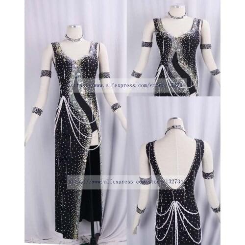 New latin dance costumes sexy senior spandex tassel latin dance dress for women latin dance competition dresses S M L.XL. XXL