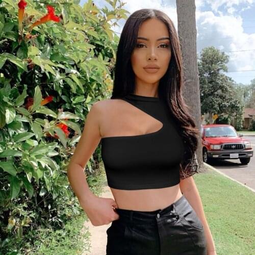 Wantmove Womens Sexy Solid Color Sleeveless Irregular Tank Top Spring Party Ladies Vest AM744