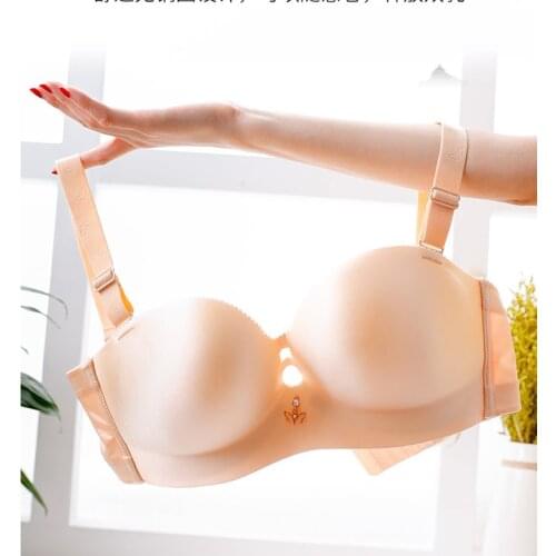 Plus Size Sexy Wedding tube Bra Top quality Brassiere Bralette Breast Seamless Bras for Women 120 D E