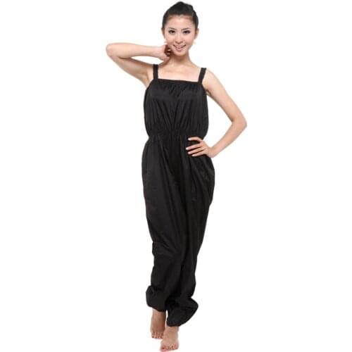 Sauna Suit for Women Sport Training Fitness Sports Suit Running Yoga PVC Sweat Quickly Lose Weight Jumpsuit Slimming Pants