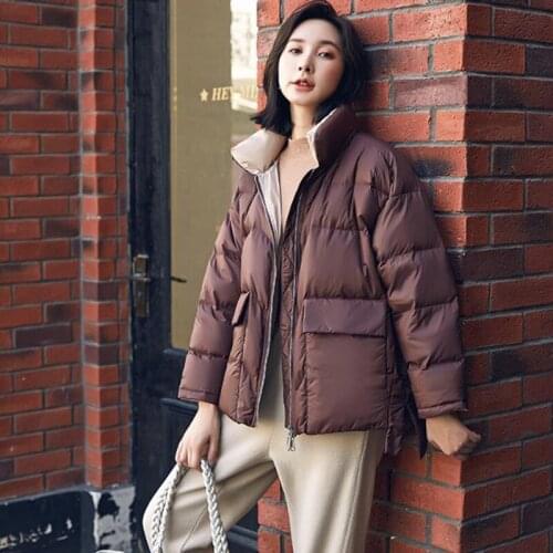 SEDUTMO Winter Thick Duck Down Coat Women Oversize Short Casual Jackets Autumn Fashion Warm Pocket Parkas ED1686