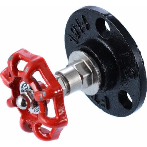 1pcs/lot Round Cast Iron Hand Wheel Valve Pipe Fittings Plumbing Fixture Door Handle Knob Hanging Hook