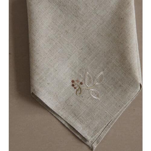 12pcs/lot Embroidered linen napkins, placemats, table mats, napkins west, tea napkin 40 * 40CM