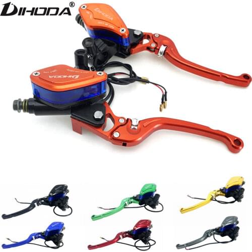 14mm Piston lever Adjustable Handle Hydraulic clutch Brake Pump Master Cylinder Motorcycle Racing Universal For HONDA Yamaha