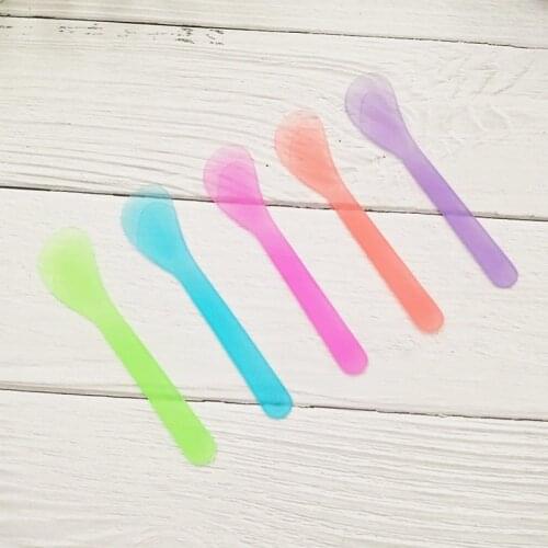 20 Pcs Mini Cosmetic Spatula Disposable Scoop Makeup Spoon Mask Cream Spoon Eye Cream Stick Make Up Face Beauty DIY Tool Kits