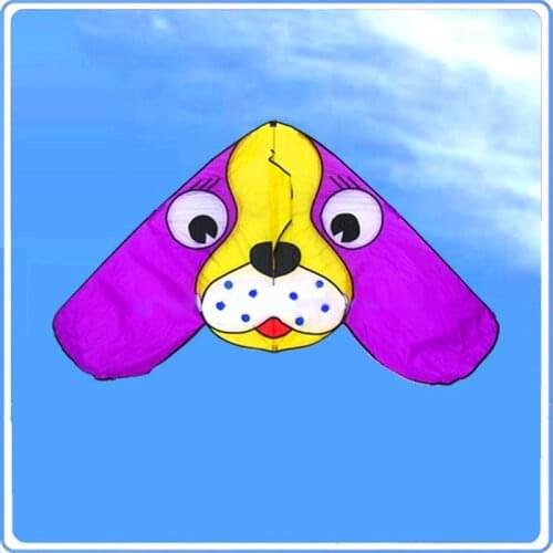 Free shipping children kites large ears dog delta kites flying higher nylon ripstop with handle line outdoor toys adult