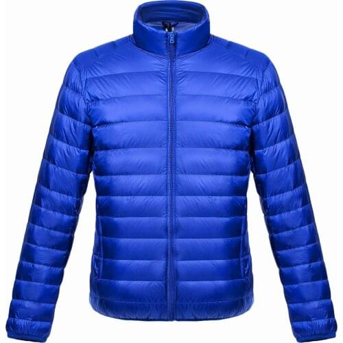 Brand Red Winter Coat Mens Lightweight Water-Resistant Packable Puffer Jacket Top Down Casual Loose Zipper Coat