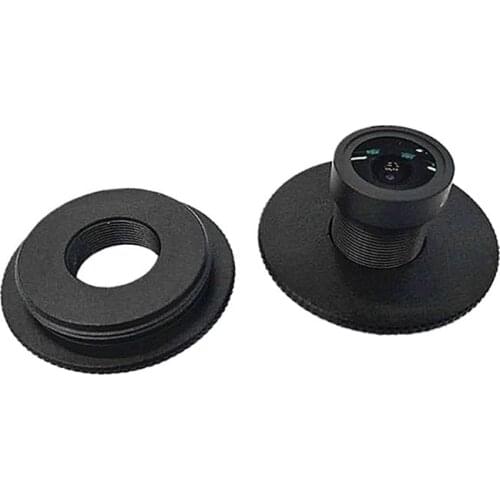 CPDD Black Metal M12 to C/CS Mount Board Lens Converter Adapter Ring for AHD CCD TVI CVI Box Camera Support Accessories