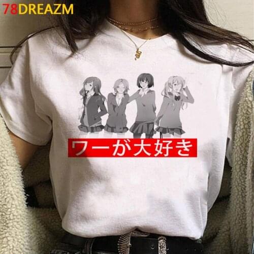 Horimiya tshirt female plus size white t shirt tumblr kawaii japanese clothes t shirt harajuku kawaii