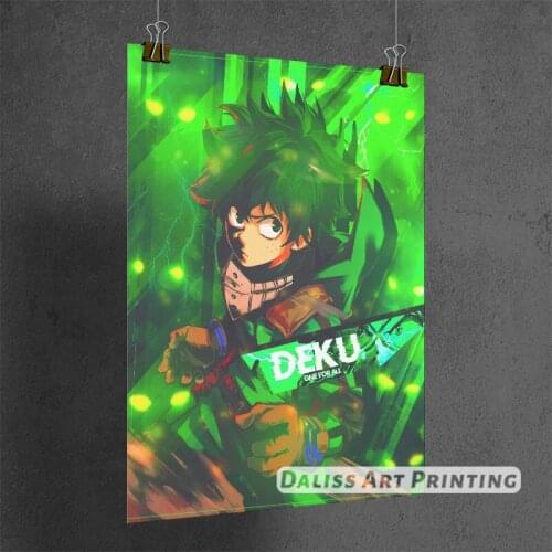 Canvas Anime My Hero Academia Deku Pictures Home Decoration Paintings Poster HD Prints Wall Art Modular Living Room Framed
