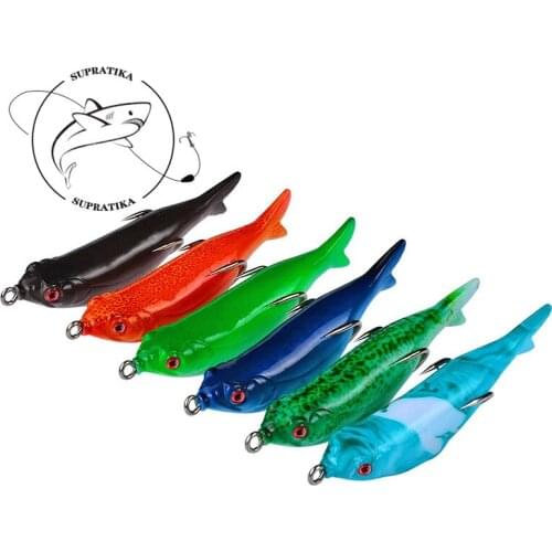 Artificial Thunder Frog Rubber Soft Bait 6Colors 10cm/14g 3D Simulation Eyes Floating Bionic Bait Anti-corrosion With Sharp Hook