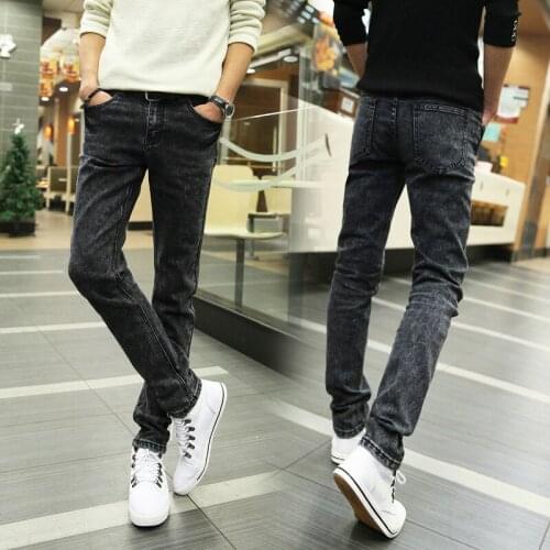 Summer thin 2021 street casual stretch jeans mens trousers fat feet pants harem pants mens teenager pencil pants