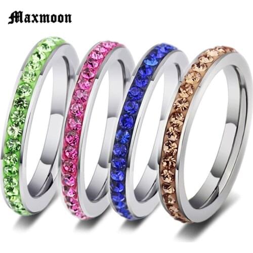 Maxmoon Rings With Cubic Zirkonia For Women