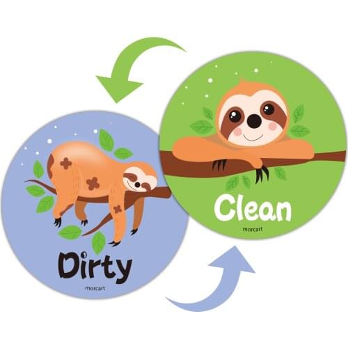 Cute Cartoon Animal Dishwasher Magnet Clean Dirty Sign Dishwasher Reversible Indicator Home Decor Fridge Magnets Stikcers#g30