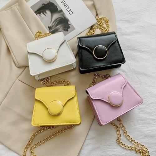 New Simple Women Handbags Pure Color Pu Texture Messenger Bag Fashion Crossbody Bags