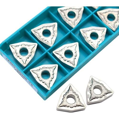 10PCS WNMG080408 TS CT3000 External Turning Tools Cermet Grade Carbide Insert Lathe Cutter Tool Tokarnyy Turning Insert