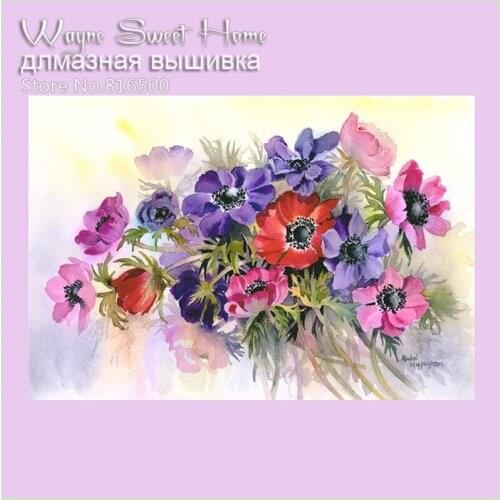 Needlework Crafts Diamond Embroidery Flowers Colorful Iris Diamond Painting Rhinestones Mosaic Kit Pictures Of Crystals Pattern