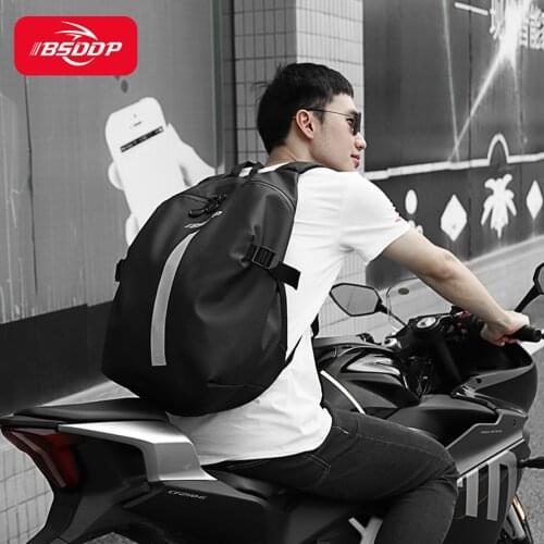 BSDDP Backpack Motorcycle Helmet Backpack Rain Cover with Reflective Stripe Anti Slip Buckle Strap for Camping Cycling Traveling