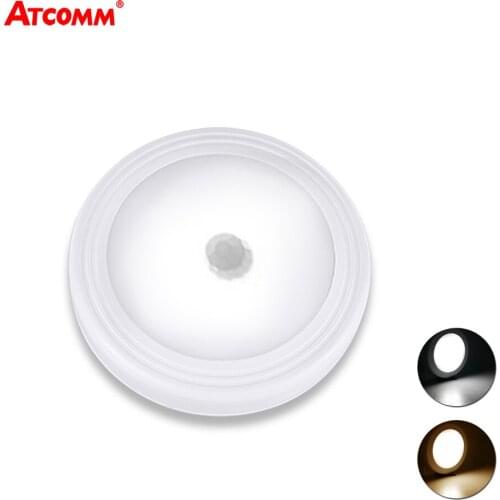 Motion Sensor LED Under Cabinet Light With Magnetic Easy Install Wireless Wall Cabinet Stairs Bedroom PIR Night Lamp AAA Battery