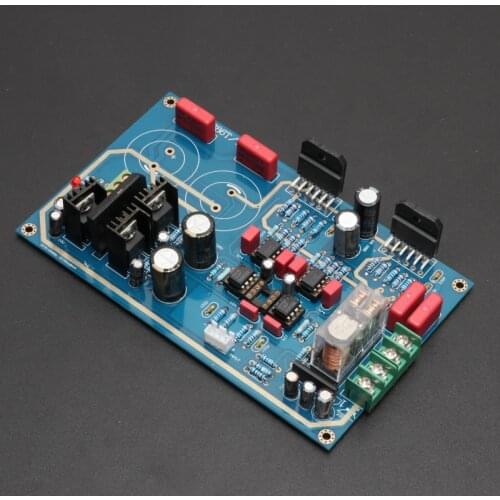 DC Servo Version Two-channel Amplifier Board with NE5534 Op Amp LM317 LM337 AC Double 16~30V 68W*2 LM3886 Amplifier Board