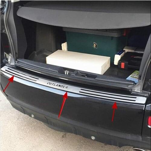 High Quality Stainless Steel Rear Bumper Protector Sill For Mitsubishi Outlander 2006 2007 2008 2009 2010 2011 2012