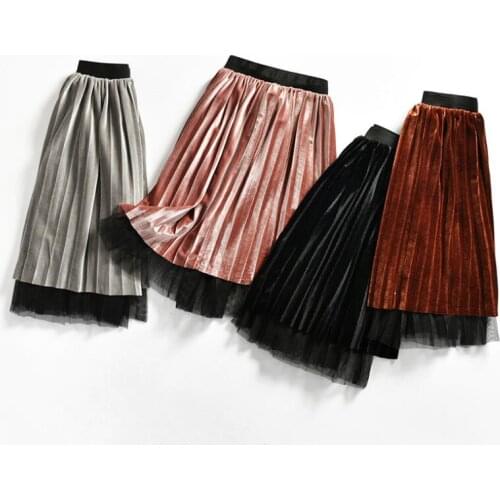 Spring Autumn Winter Baby Toddler Princess School Girl Tutu Skirts Childrens Clothing Girls Pleated Skirt Kids Costume JW6946E