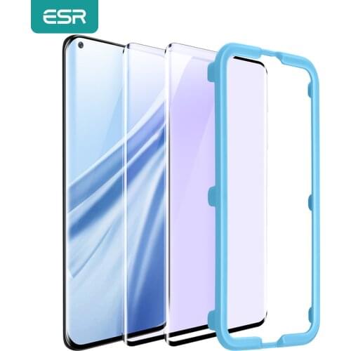 ESR Tempered Glass for Xiaomi Mi 11 Pro Anti Blue-Light Glass Full Cover Screen Protector for Xiaomi MI 10/9/8 SE Soft TPU Film