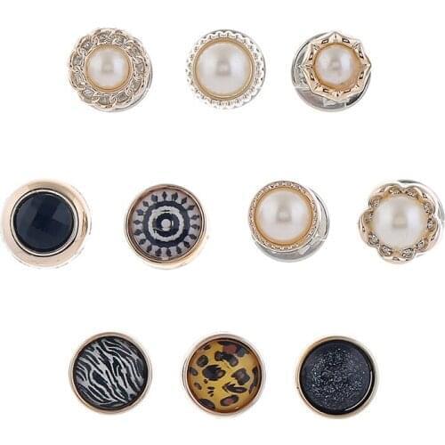 Female Pearl Rhinestones Brooch DIY Jewelry Accessories For Scarf Bag Hat Buttons Small Clothes Buckle Badges Pins Brooches Gift