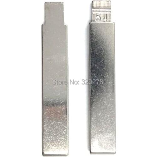 10pcs/lot No.54 HCA/HU83 Modified Key Blade Fit For Citroen Peugeot Flip Folding Car Key Blank 54# With Groove