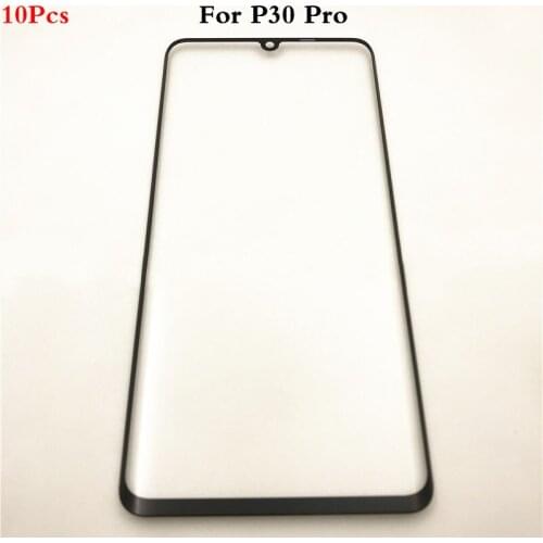 10Pcs/lot Front glass lens 6.47" For Huawei P30 Pro VOG-L04 VOG-L09 VOG-L29 touch screen external glass panel replacement parts