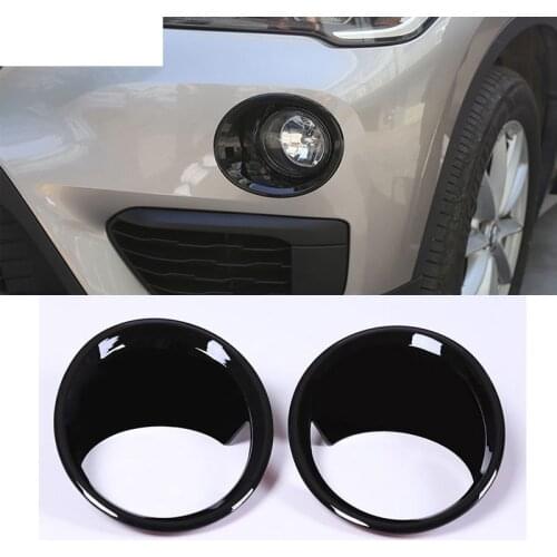 2pcs/set ABS Chrome Front Fog Light Lamp Cover Trim Car Accessories For BMW X1 F48 2016 2017 2018 2019 Accessories