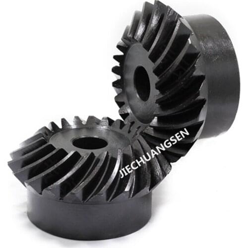 2pcs/Lot (a Right + a Left) Helical Bevel Gear 1.5Modulus 30 Teeth 2M 22T 25T 2.5M 20T High Frequency Harde 45# Steel