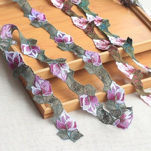 2 Yards Embroidery Lace Ribbon African Lace Clothing Fabric Decoration Clothing Accessories Sewing Cloth Clothing