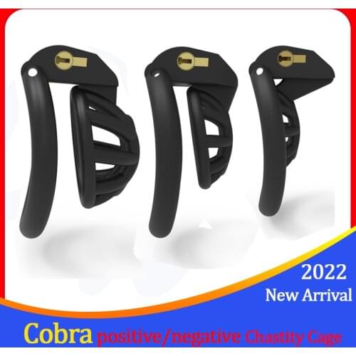 2021 Mamba Positive/Negative Male Chastity Device Super Light Double-Arc Cuff Penis Holy Ring Cobra Cock Cage Sex Toys For Men
