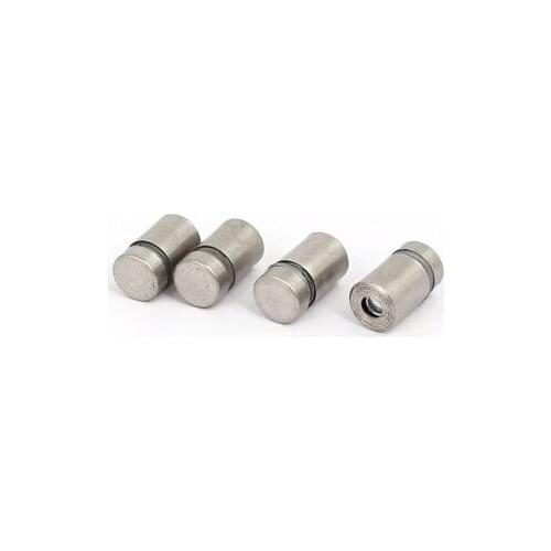 12mmx22mm Stainless Steel Wall Mount Glass Standoff Advertising Screw Nail 4pcs