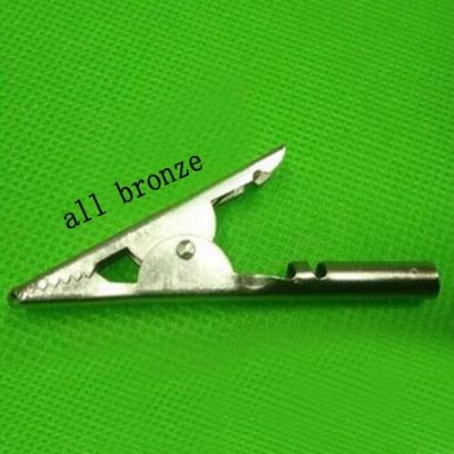 5PCS 10mm Mouth Alligator Clips Copper For 4mm Banana Jack Test Probes Insulate Test Clip Crocodile Clips