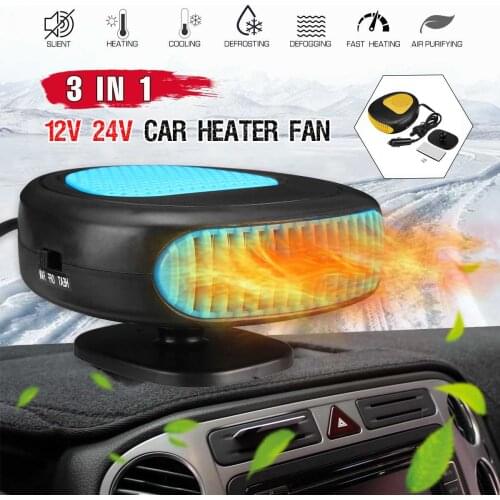 800W 12V Car Heater Heating Cooling Fan Air Purification Electric Dryer Windshield Defogging Demister Defroster Electric Heater