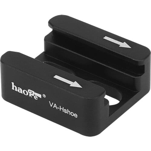 Haoge Cold Shoe Mount Adapter for Camera Cage with 1/4"-20 Screw Hole