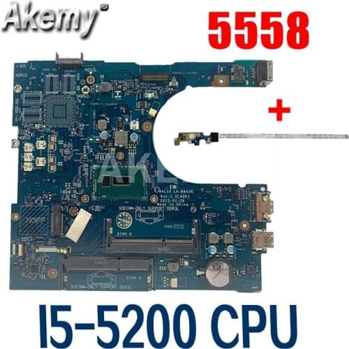 Amazoon CN-0FRV68 LA-B843P for dell Dell Inspiron 5458 5558 5758 laptop motherboard with I5-5200U 0FRV68 FRV68 100% tested work