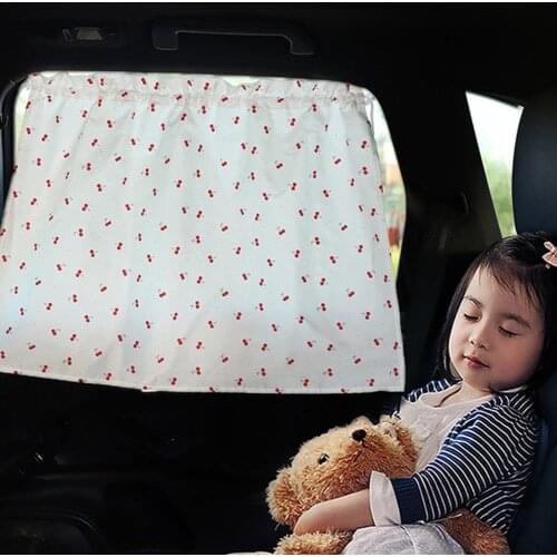 Car Cotton Curtain Sunshade Suspension Type Sun Shade Foldable Auto Kit Protection Accessories Curtain Window Side UV S2W1