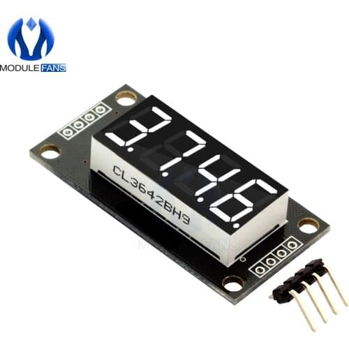 White 0.36" 0.36 Inch TM1637 7 Segments 0.36INCH Digital Display Tube 4-Digit LED Module Board For Arduino