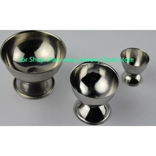 White Alum Cup Borate Bowl Dish Preservative Cleaning Alum Cup for Jewelry Tools 5 PCS