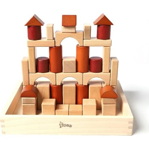 Building Block Toy Bricks Parent-child Game Preschool Early Educational Toys Early Development Toys Wooden Montessori Materials