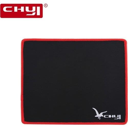 High Quility 27*22CM Mouse Pad Black With Red Lock Edge Rubber Speed Mat For Laptop Computer