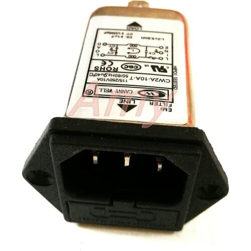 Power EMI filter CW2A 3A 6A 10A socket T single-phase AC 220V