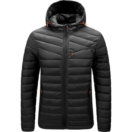 Male hooded parka ultralight mens winter jackets fashionable warm coat streetwear casual Hot Sale