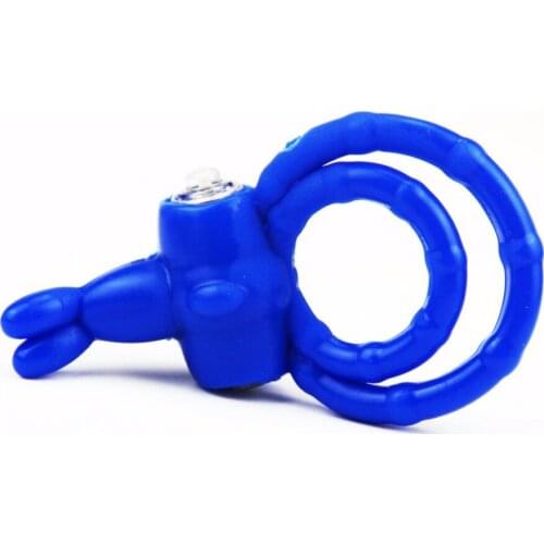 Man rabbit Massage Stick Masturbation Penis Rings Enhance Cock ring sexy tool stimulate Utensils Vibrator silicone brush