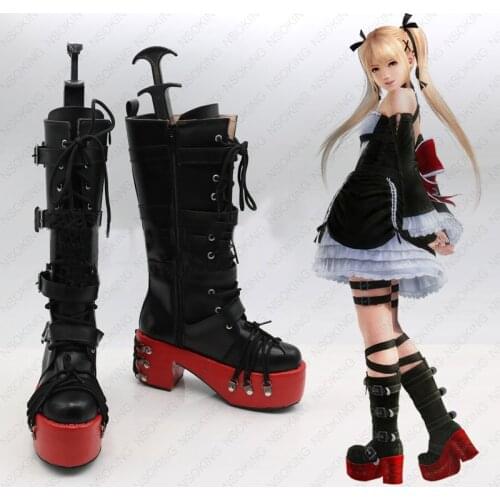 Game Dead or Alive 5 Marie Rose Cosplay Shoes Anime Party Boots Tailor-Made