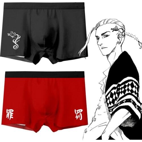 Wholesale Cool Anime Cosplay Tokyo Revengers Ken Ryuuguuji Funny Underwear Underpants Men Otaku Boxers Briefs Japan Panties Gift